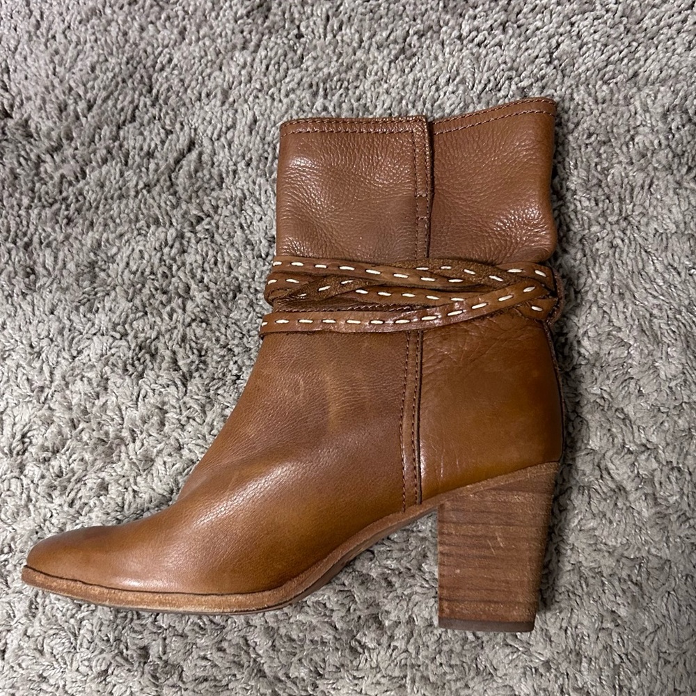 Frye brown leather booties excellent condition size 7 - Picture 3 of 11